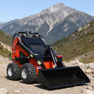 Gran demanda de la minicargadora superventas con capacidad de carga de 200 kg, rueda, caja de cambios PLC y opción de motor/bomba de alto momento. - Product Image 3