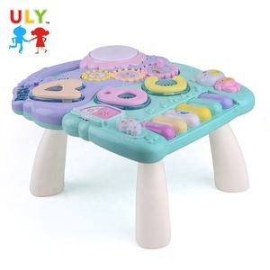 Haute qualité <span class=keywords><strong>2</strong></span>-en-1 multifonctionnel bébé marchette poussette jouet éducatif musique activité lumière Durable cadre en plastique - Product Image 2