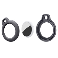 Pour Airtag Tracker localisateur dispositif étui couleur unie Anti-perte porte-clés housse de protection pour Airtags étui en silicone