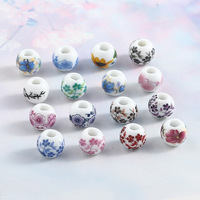 100pcs 8mm, perles en céramique multi-styles, adaptées aux colliers et bracelets de bricolage, à la fabrication de bijoux et à d'autres objets artisanaux.