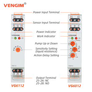 VENGIM-6112 Liquid Level Control Relay Electronic Automatic Water Level Controller <b>Switch</b> 220v Water Pump with <b>Sensor</b> L24 - Product Image 3