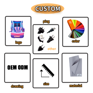 Castelli Gonfiabili da Esterno a Tema Sirena con Scivolo per Bambini - Product Image 5