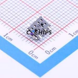 SSSS820201 Slide Switch SMD Switch Double Pole Double Throw Rectangle Pin Header SMD Tab 2.9mm - Product Image 2