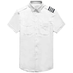 Chemise d'uniforme de vol pour hommes haut de gamme, vente en gros d'usine - Product Image 1