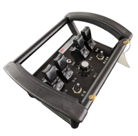 Vente directe usine de télécommandes de grue en plastique personnalisées à 4 joysticks, code d'apprentissage, étanches IP68, rechargeables, portée 500m