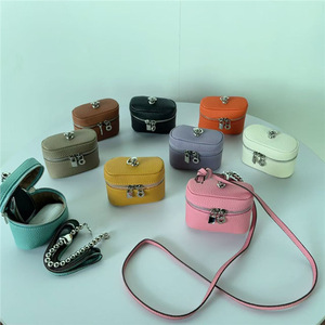 2026 Luxury Designer Fashion Small Headphone Case Lipstick Zipper Bag Leather Mini Coin <b>Wallet</b> Purse Pouch Bag for Kids - Product Image 4