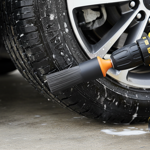 Kit de brosses de <span class=keywords><strong>nettoyage</strong></span> de <span class=keywords><strong>voiture</strong></span> électriques DB-005 avec têtes interchangeables - <span class=keywords><strong>Nettoyage</strong></span> sans effort avec mode manuel/électrique double - Product Image 4