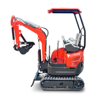 Pas cher Chine Construction Utiliser 1.5 tonnes Mini Bagger Machines de terrassement Excavatrice 1.5 t élite mini pelle avec accessoires