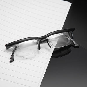 Gafas de Lectura con Armazón TR90 Delgado Transparente/Blanco con Lentes Ajustables de 4D a +5D, Armazón de PC Popular para Corrección de Miopía - Product Image 2