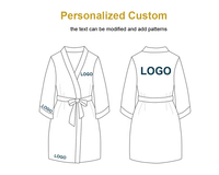 Bata de satén de seda de 133 colores de lujo con logotipo personalizado de fábrica, batas nupciales para dama de honor, vestido de fiesta de boda de Color blanco sólido para mujer