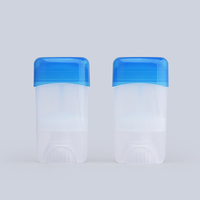 Emballage ovale pour soins de la peau de 48 g, conteneur de déodorant en PP/PE, impression UV, ouverture facile, remplissage par le haut, modèle TB-44