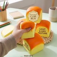 Jouet Squishy en forme de pain mignon, en TPR ultra-doux à récupération lente, jouet anti-stress à presser pour enfants
