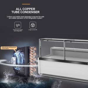 Comptoir de viande fraîche en verre Commercial, Restaurant en <span class=keywords><strong>libre</strong></span>-<span class=keywords><strong>Service</strong></span>, <span class=keywords><strong>vitrine</strong></span> de réfrigérateur - Product Image 6