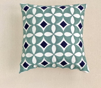 Housse de coussin brodée en coton, motif artisanal, douce, pour canapé de salon, style géométrique minimaliste moderne