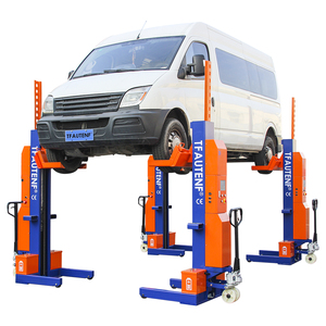 Lève-roues mobile à double batterie TFAUTENF, 4 colonnes, 10 tonnes au total, 2,5 tonnes/colonne pour l'entretien des véhicules à énergie nouvelle - Product Image 2