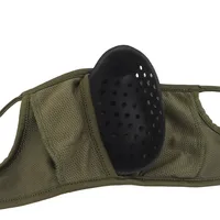 Masque de tir tactique en tissu large respirant et élastique pour homme, protection faciale souple pour activités extérieures, printemps-automne - Taille M/L M077