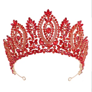 Corona Nuziale QS per Concorsi di Bellezza in Stile Barocco Europeo e Americano, Decorata con Diamanti e Cristalli - Product Image 5