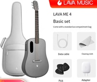 Nouvelle guitare folk intelligente Huo LAVA ME 4 en fibre de carbone, 6 cordes, accordeur à engrenages ouverts, pour hommes et femmes, débutants et novices