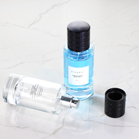 Grosir FEA 15Mm Hitam Mengkilap dengan Garis Benang Magnetik Parfum Aluminium Tutup Botol Parfum