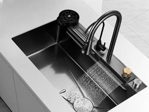 Évier de cuisine de haute qualité à montage supérieur avec surface lisse et isolation phonique pour un usage domestique quotidien - Product Image 4