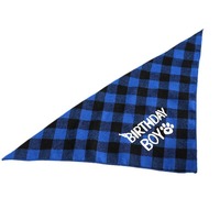 Décorations de fête d'anniversaire pour animaux de compagnie 2025 : Ensemble trois pièces en polyester (chapeau, bavoir, nœud papillon) pour chiens