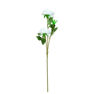 Fleurs artificielles en soie Yasunobu Ranunculus à trois têtes, blanc et rose, pour mariage, décoration intérieure, bouquet - Product Image 5