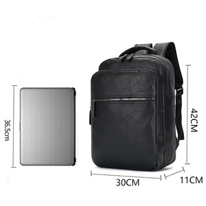 <span class=keywords><strong>Sac</strong></span> <span class=keywords><strong>à</strong></span> <span class=keywords><strong>Dos</strong></span> d'Affaires en Faux <span class=keywords><strong>Cuir</strong></span> PU Imperméable Antivol <span class=keywords><strong>à</strong></span> la Mode pour <span class=keywords><strong>Homme</strong></span> avec Compartiment pour Ordinateur Portable pour le Travail - Product Image 2