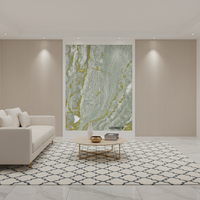 Panneaux muraux en PVC marbré UV imperméables 4x8 pieds, feuilles murales en PVC marbré UV haute brillance pour la décoration intérieure, feuilles en plastique PVC
