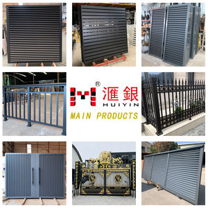 Yüksek kaliteli özelleştirme yan Slat alüminyum giriş kapıları satılık Driveway sürgülü kapı - Product Image 5