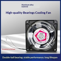 Ventilateur d'extraction en aluminium Long Hao 220V 12 cm avec couvercle anti-poussière pour découpe de fils électriques et roulement à billes