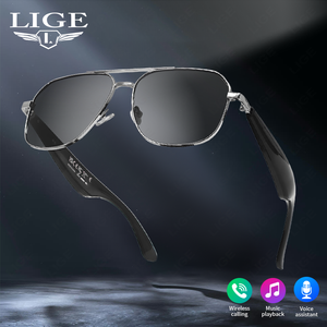 LIGE BWGY100 traductor gafas inteligentes UV400 AI gafas inteligentes <span class=keywords><strong>respuesta</strong></span> llamada inteligente inalámbrico música gafas de sol inteligentes AI gafas - Product Image 4