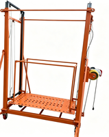 Plateforme de travail mobile pliable et portable, élévateur de chantier électrique télécommandé 3m, acier galvanisé robuste