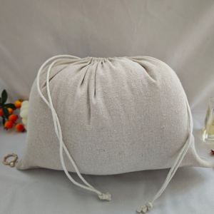 Sac à poussière en coton et jute écologique, pochette à cordon en jute pour femmes, pour le rangement des bijoux, organisateur portable, sac cadeau réutilisable - Product Image 2