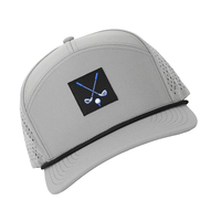 Logotipo personalizado de alta calidad 7 paneles papá sombrero poliéster deporte OEM bordado láser corte agujero gorra de béisbol