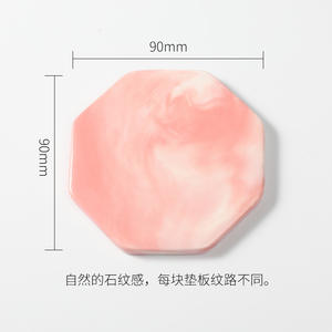 Plaque en céramique octogonale bleue de 9,5 cm pour outil de sceau à la cire de journalier - Product Image 4