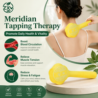 Marteau de massage manuel pour les méridiens, 38 cm, portable, pour soulager le stress corporel, bâton de massage pour le dos, le cou et les épaules