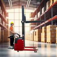 Chariot élévateur électrique FANYU CDD-20 pour entrepôt/usine, 1,5T-2T, double levage, batterie lithium-ion, opération debout