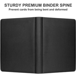 Carpeta con Cierre de 9 Bolsillos para Tarjetas Coleccionables, Capacidad para 360 Tarjetas, Material Exo-Tec, 20 Páginas de Carga Lateral (Negro) - Product Image 6