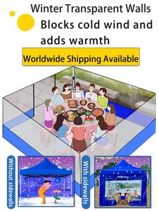 Tente pliante commerciale d'auvent d'événement de 3x6 3x3 cadre en acier de tente de chapiteau de parois latérales de PVC pour des parties de salons commerciaux - Product Image 6