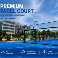 Strukturierter Padel-Platz Blaues Kunstrasen Outdoor Synthetischer Paddle-Tennis-Rasen UV-beständiger Sportboden Spielplatzrasen Kunststoffteppich