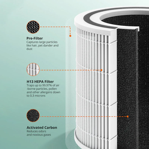 Filtre de remplacement pour <span class=keywords><strong>purificateur</strong></span> <span class=keywords><strong>d</strong></span>'<span class=keywords><strong>air</strong></span> LEVOIT Core 300 Core 300S <span class=keywords><strong>Vortex</strong></span>, pièces de <span class=keywords><strong>purificateur</strong></span> <span class=keywords><strong>d</strong></span>'<span class=keywords><strong>air</strong></span> domestique en PP PET fibre de verre véritable HEPA - Product Image 5