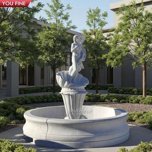 Personalizada hermosa piedra natural tallada a mano mármol <span class=keywords><strong>Sexy</strong></span> chica fuente de agua para la venta - Product Image 2