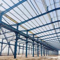 Estructura de Acero para Corral de Ganado Pre-fabricada ASTM A572 Grado 50, Casa Portátil Tipo A con Techo para Almacén