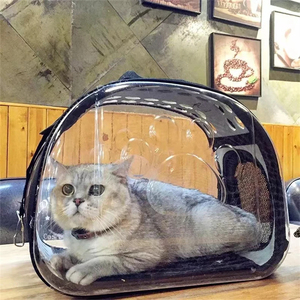 Lightweight Breathable Pet Travel Bag Airline Approved Handbag Style Backpack Zipper Washable Outdoor Cat Carrier Oxford Plastic - Product Image 6