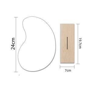 Decorazione irregolare a forma di nuvola estetica senza cornice da tavolo acrilico <span class=keywords><strong>specchi</strong></span> per il trucco di vanità specchio con supporto in legno - Product Image 5