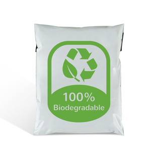 Sobres de poste con cremallera de almidón de maíz 100% biodegradable, a base de plantas, embalaje de plástico Compostable, bolsa de envío - Product Image 5