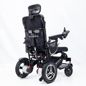 Fauteuil roulant électrique pliable intelligent KSM-606, léger et portable, en alliage d'aluminium, fabriqué par le fabricant, autonomie 25 km - Product Image 1