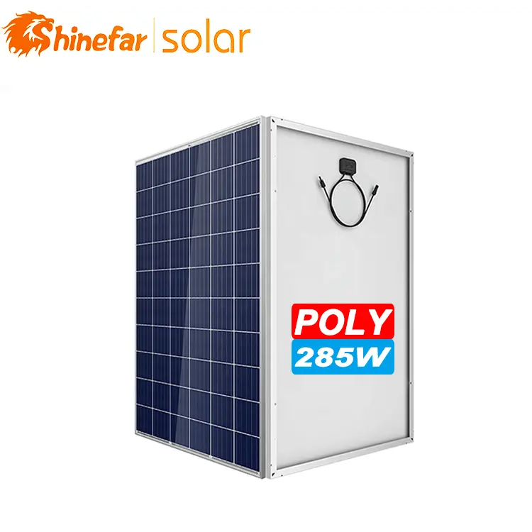 Shinefar poly high efficiency cell power 285W 36V solar panel