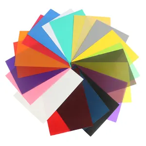 Colour 0.5mm Thick Plastic PVC Reflective Card Sheet For Making Craft
