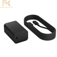 Adaptador de Corriente CA Nuevo, Tipo C, 65w, Gan USB C, con Cable de Alimentación para Reino Unido, Estados Unidos y Europa, para Adaptador de Portátil Dell